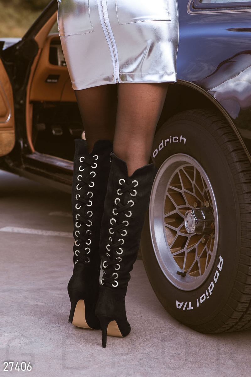 Сапоги со шнуровкой 90s rock