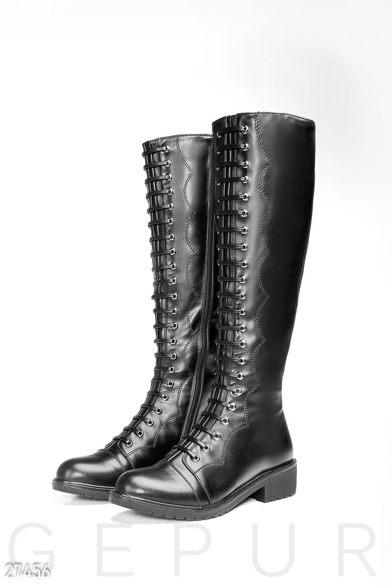Сапоги на шнуровке Premium coats