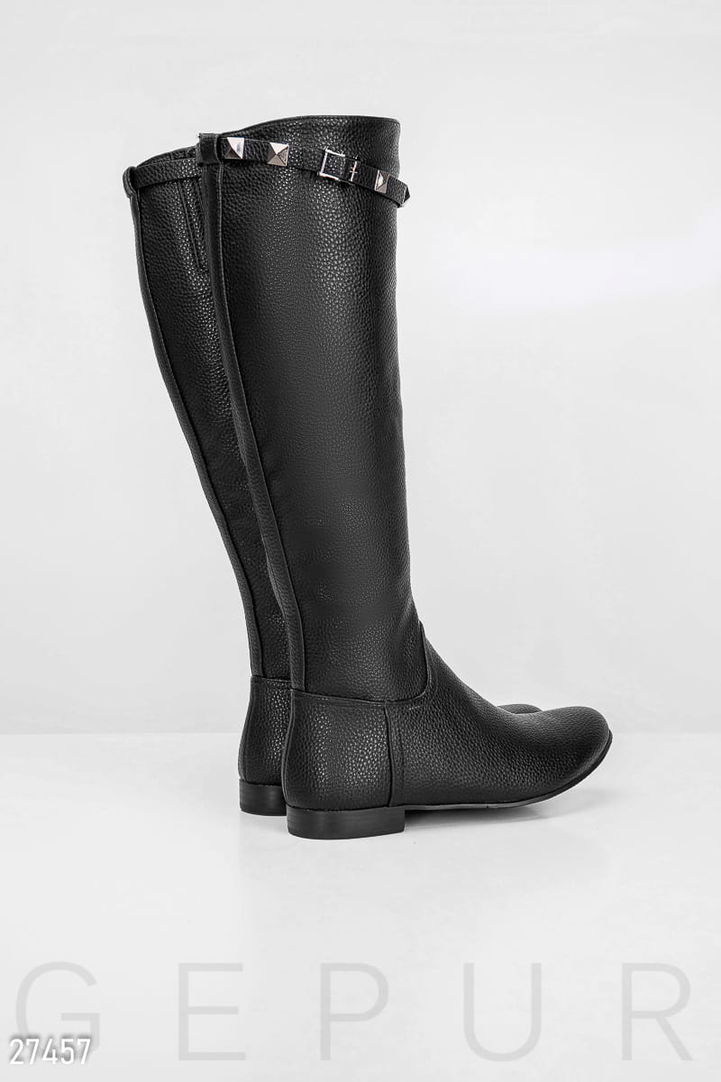 Демисезонные кожаные сапоги Warm outerwear