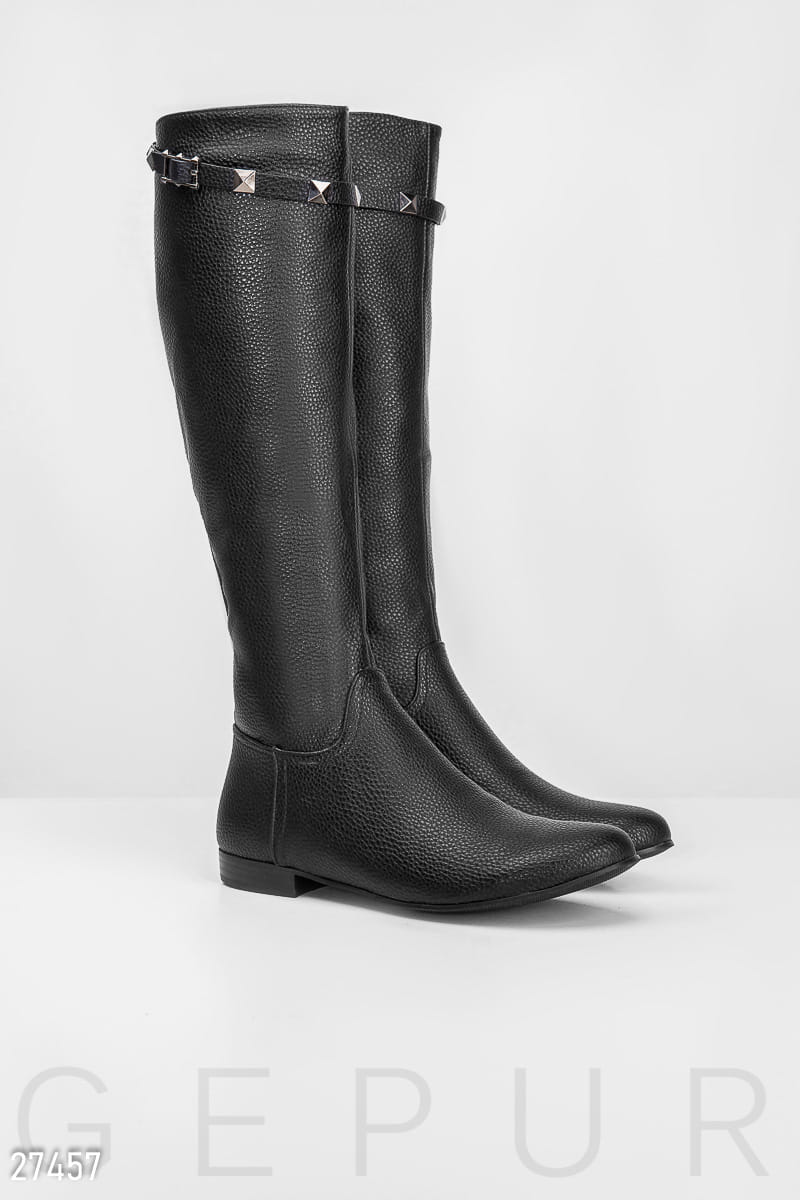 Демисезонные кожаные сапоги Warm outerwear