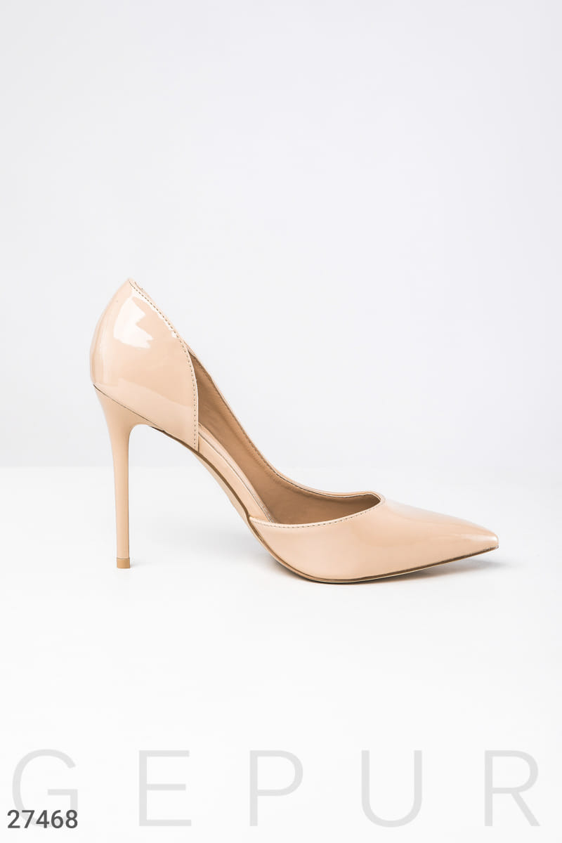 Нюдовые лаковые туфли This is your time