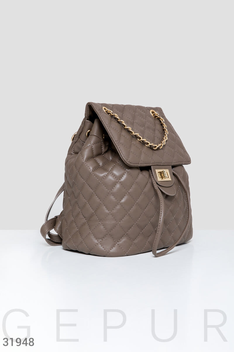 Стеганый городской рюкзак Leather trend