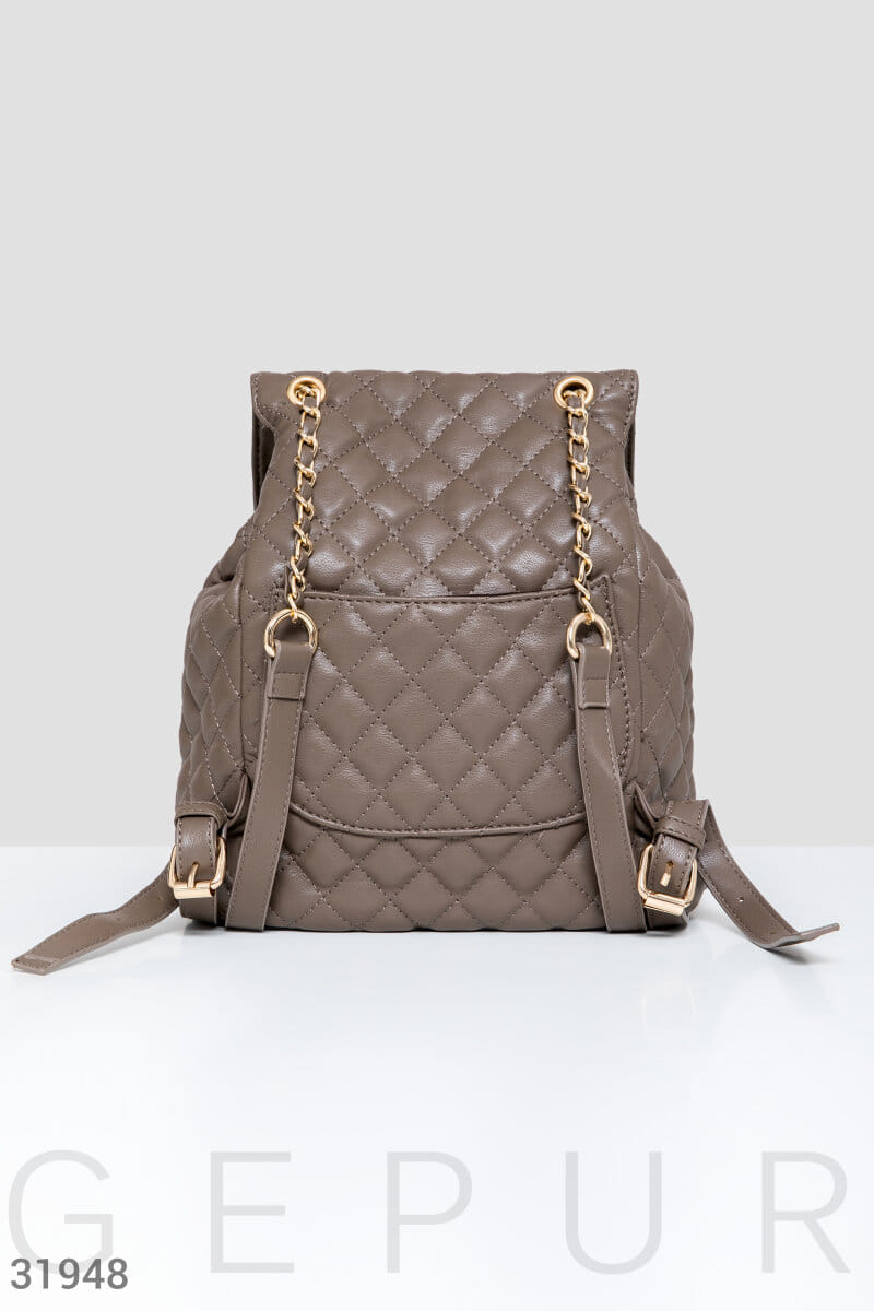 Стеганый городской рюкзак Leather trend