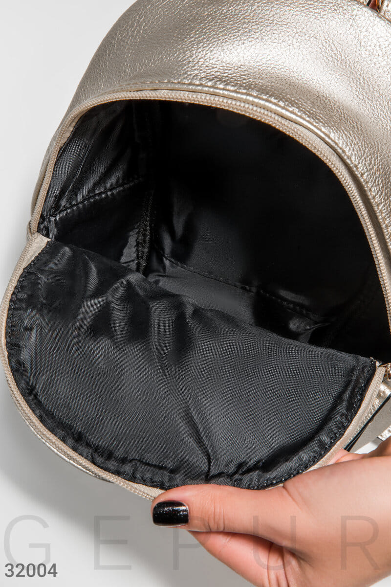 Стеганый небольшой рюкзак Leather trend