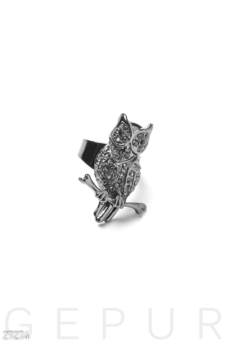 Оригинальное кольцо "Сова" 90s rock