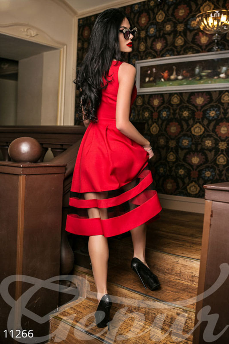 Яркое коктейльное платье Abajour