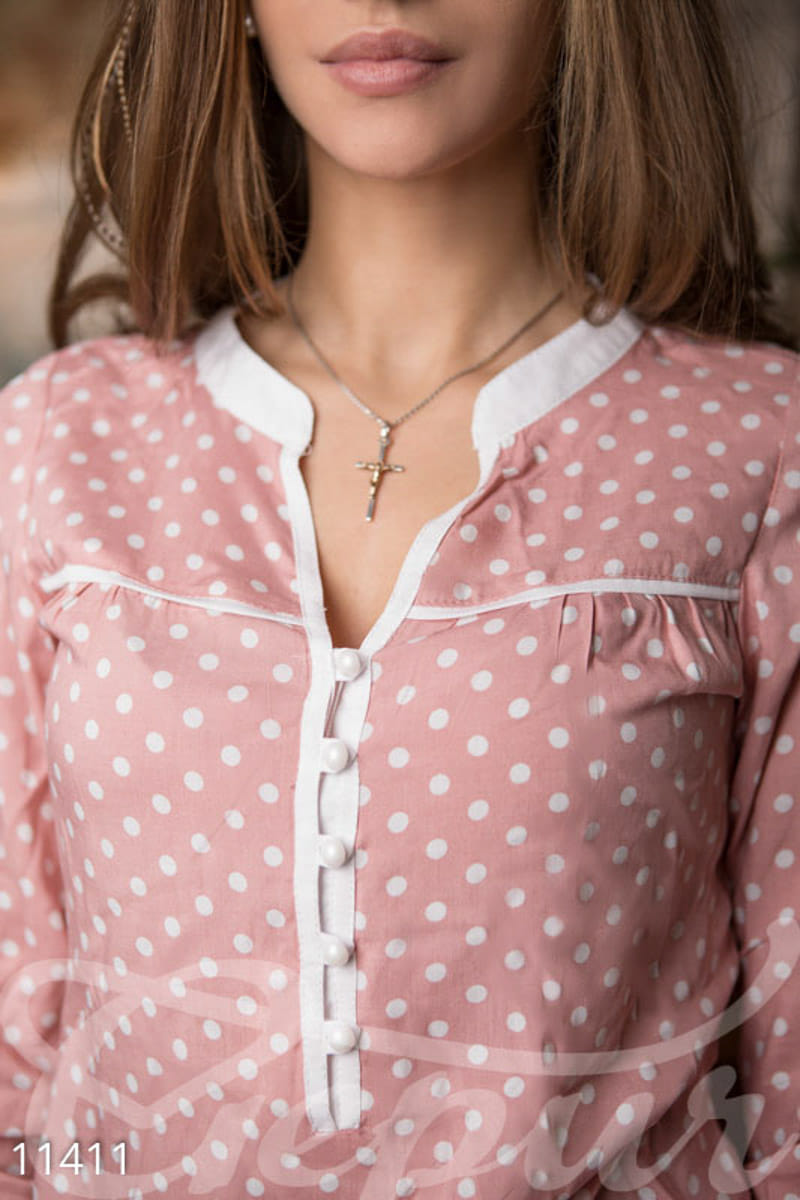 Нежная хлопковая блуза Paris