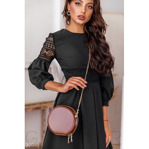 Круглая сумка-тоут Leather trend