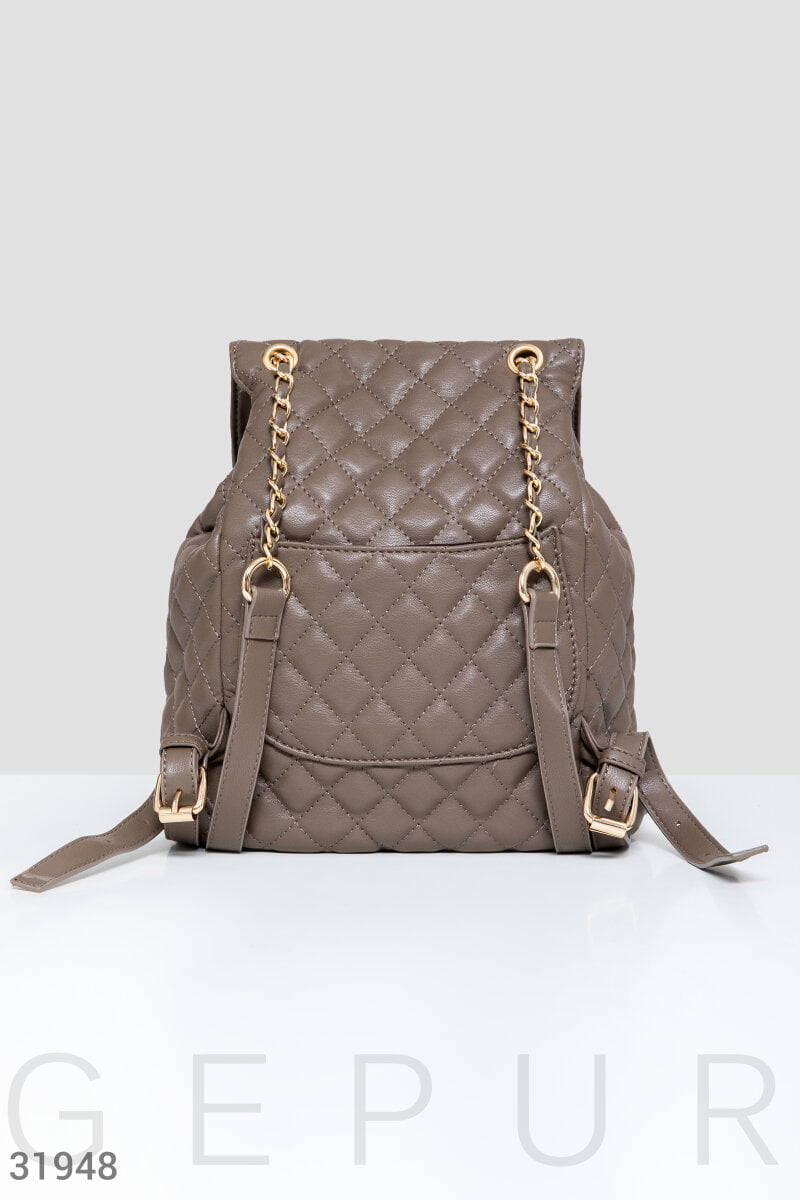 Стеганый городской рюкзак Leather trend