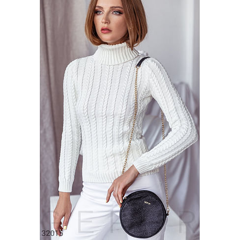 Маленькая круглая сумка Leather trend