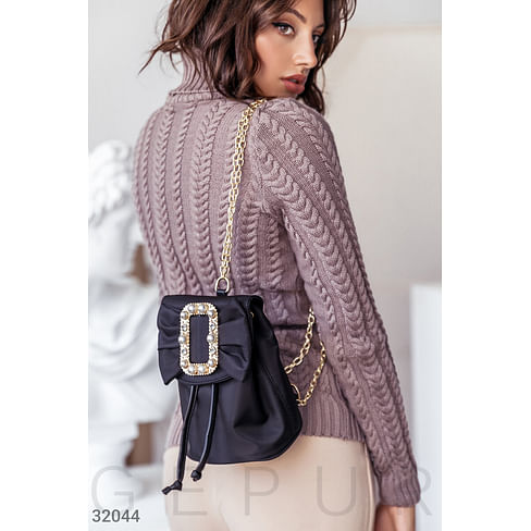 Эффектный маленький рюкзак Leather trend