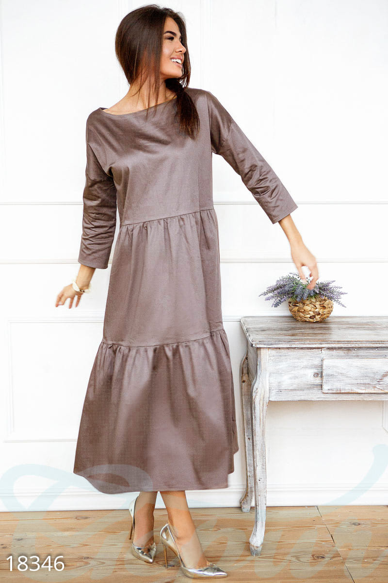 Трендовое хлопковое платье Graceful