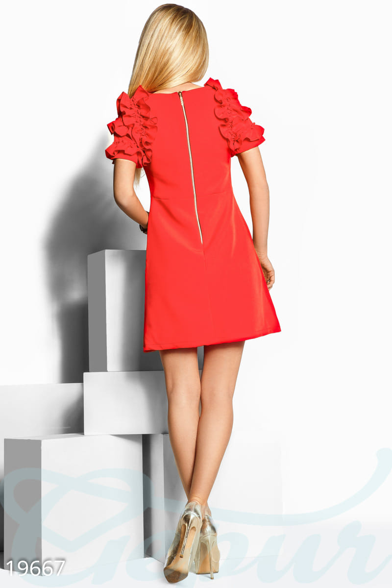 Платье с рюшами Sparkle