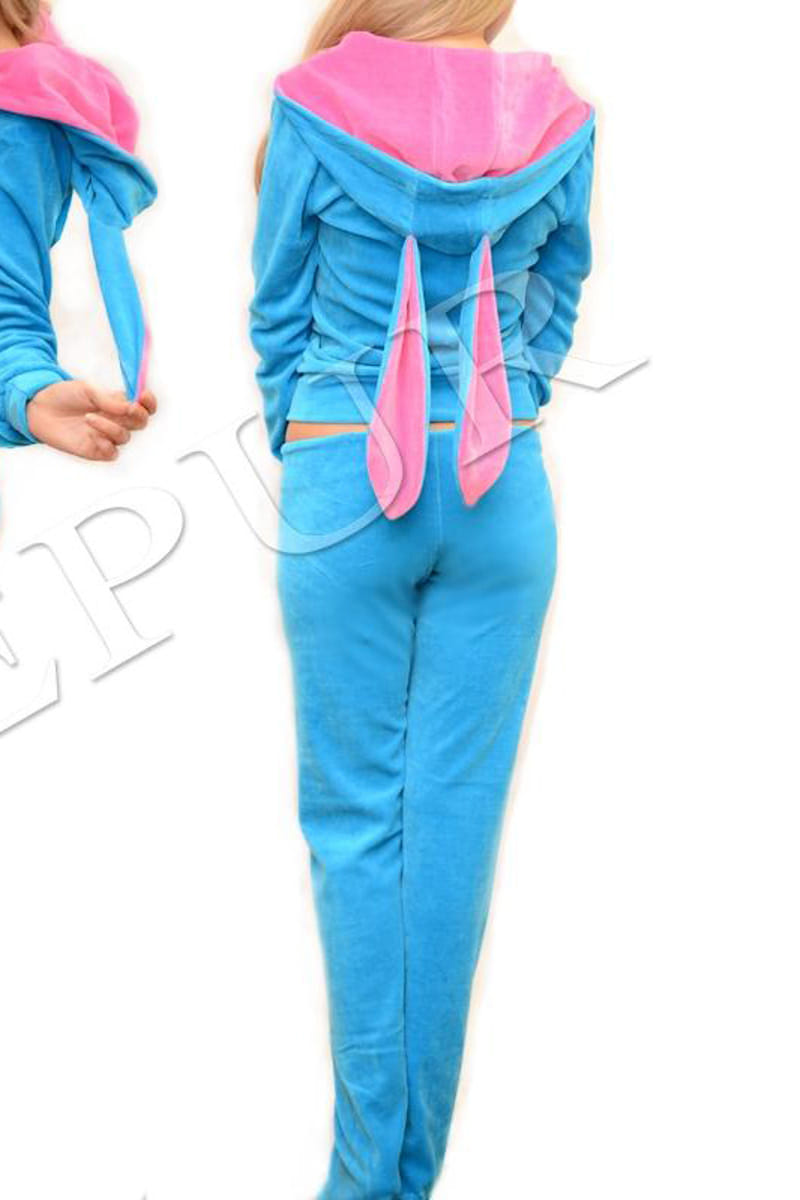 Велюровый костюм-зайка Цвет:|