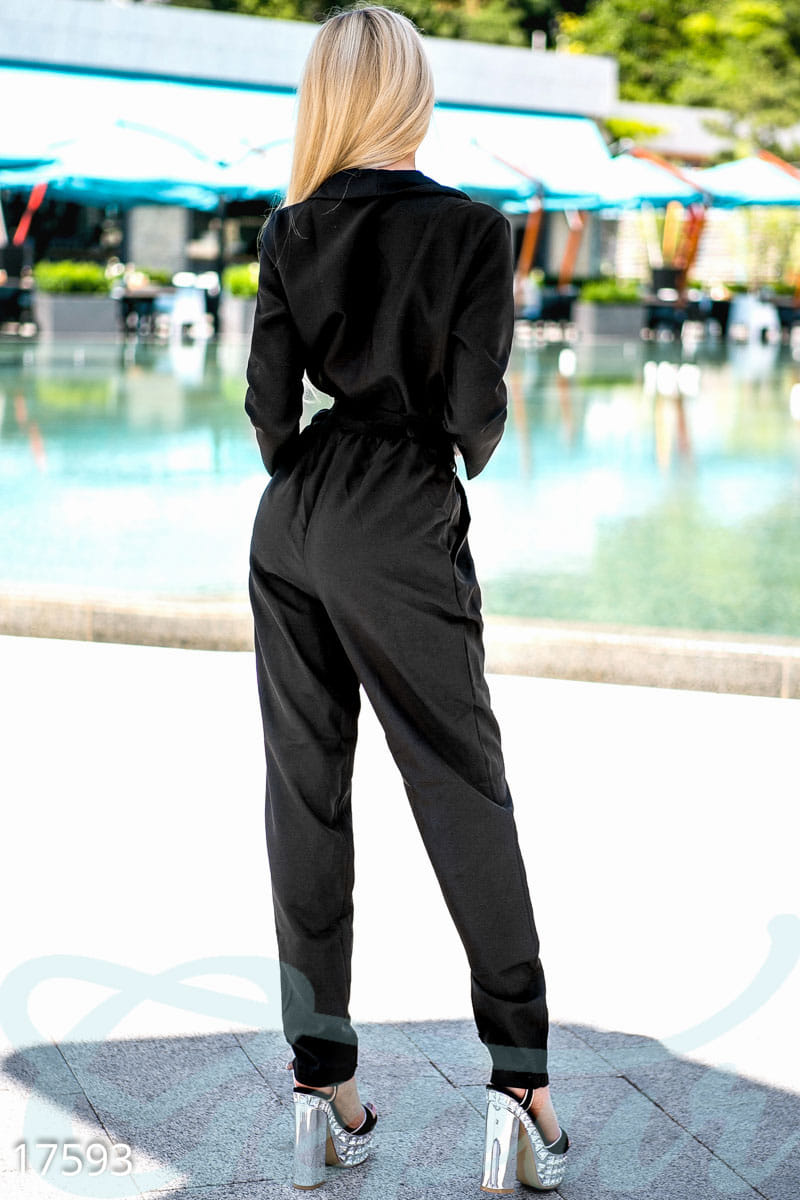 Эффектный брючный комбинезон Aquamarine