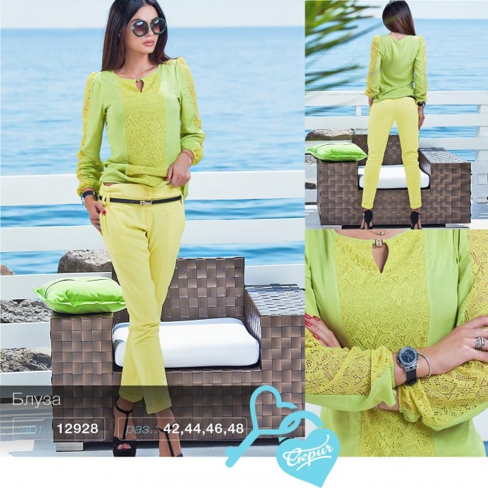 Мягкая хлопковая блуза Boro