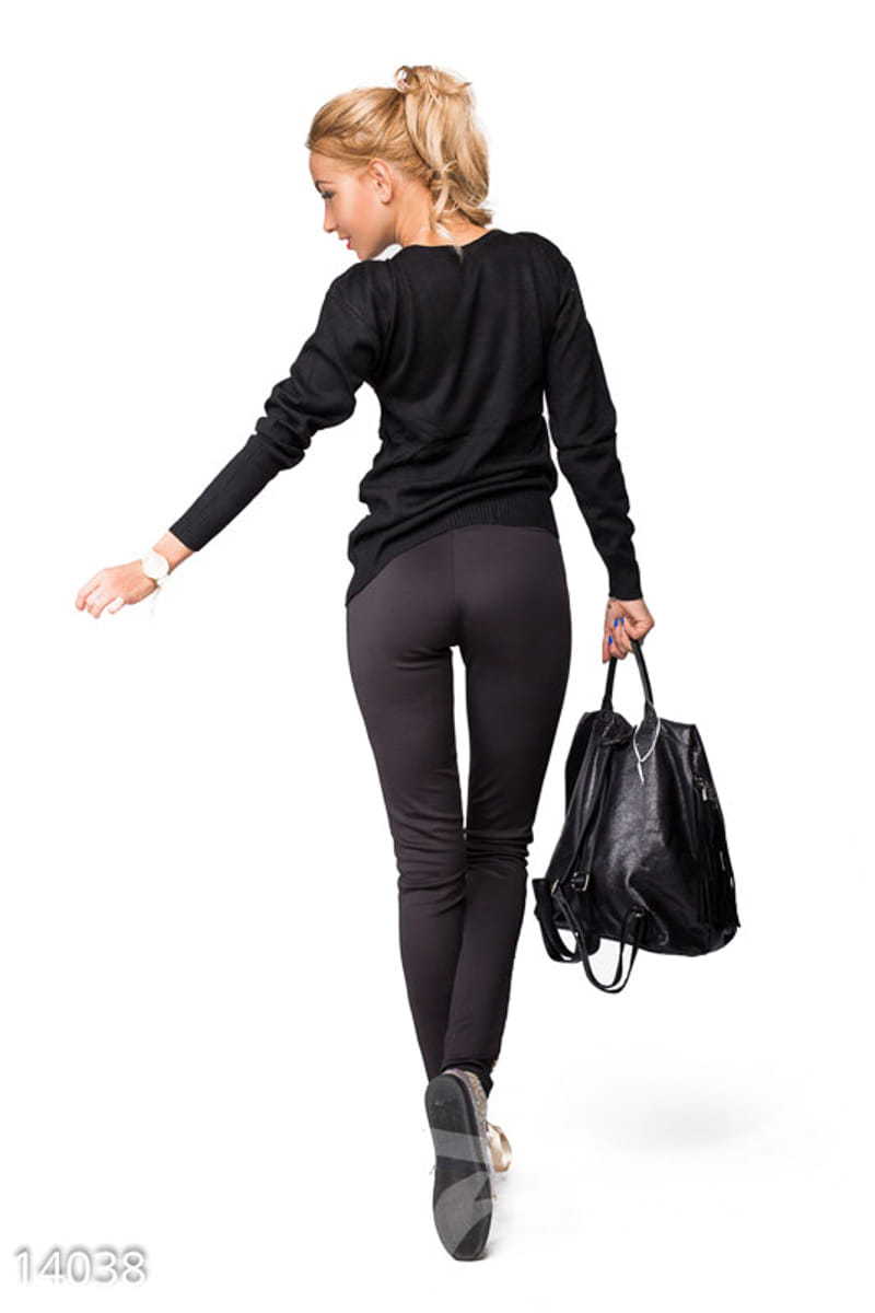 Леггинсы с вышивкой Lady