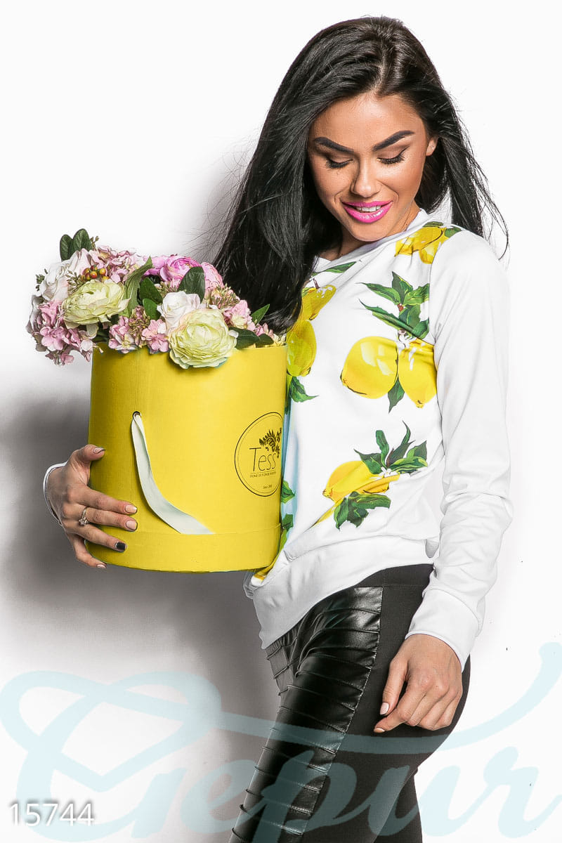 Свитшот с лимонами Flashlight