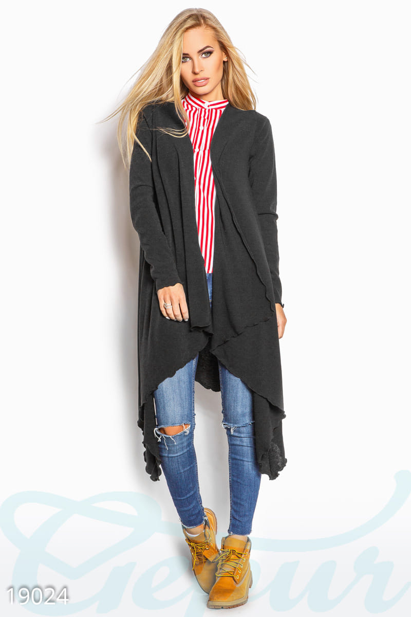 Длинный трикотажный кардиган New book