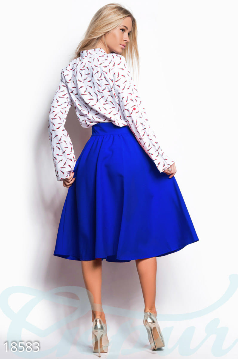 Яркая расклешенная юбка Vibe