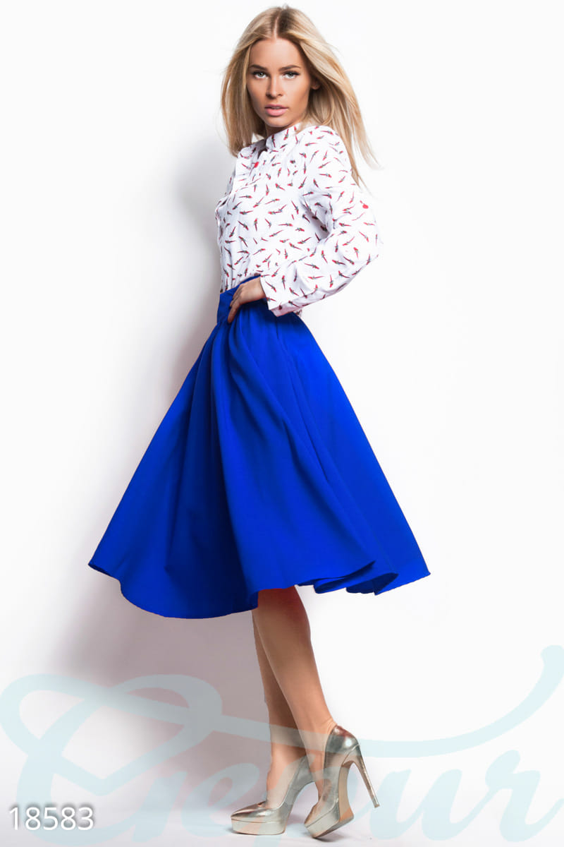 Яркая расклешенная юбка Vibe