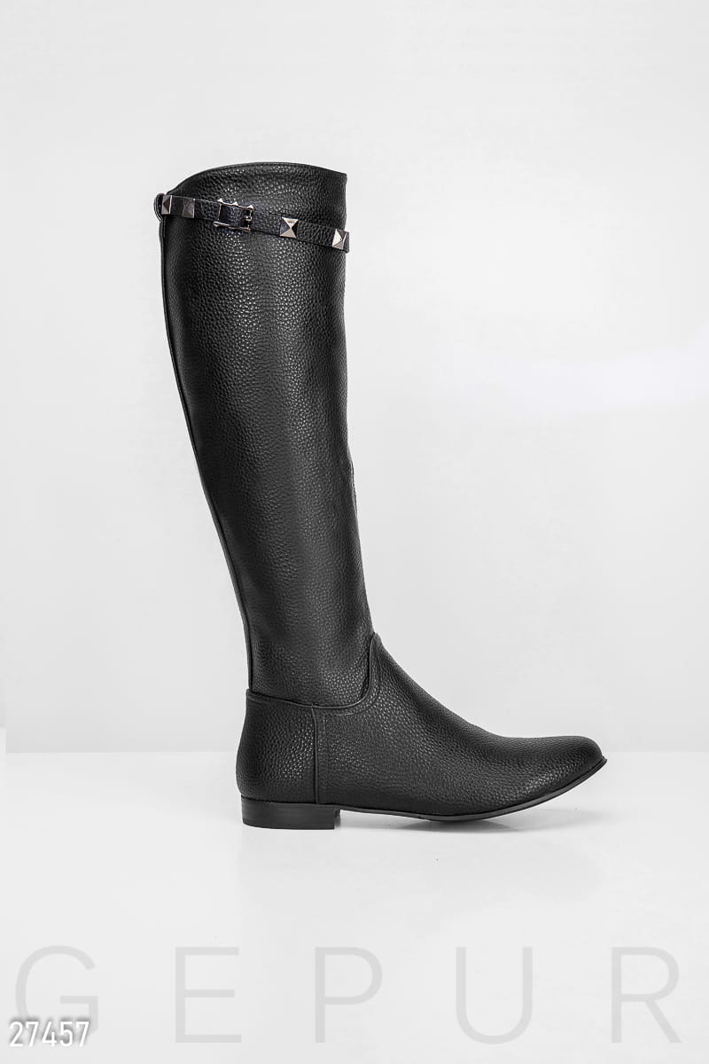 Демисезонные кожаные сапоги Warm outerwear