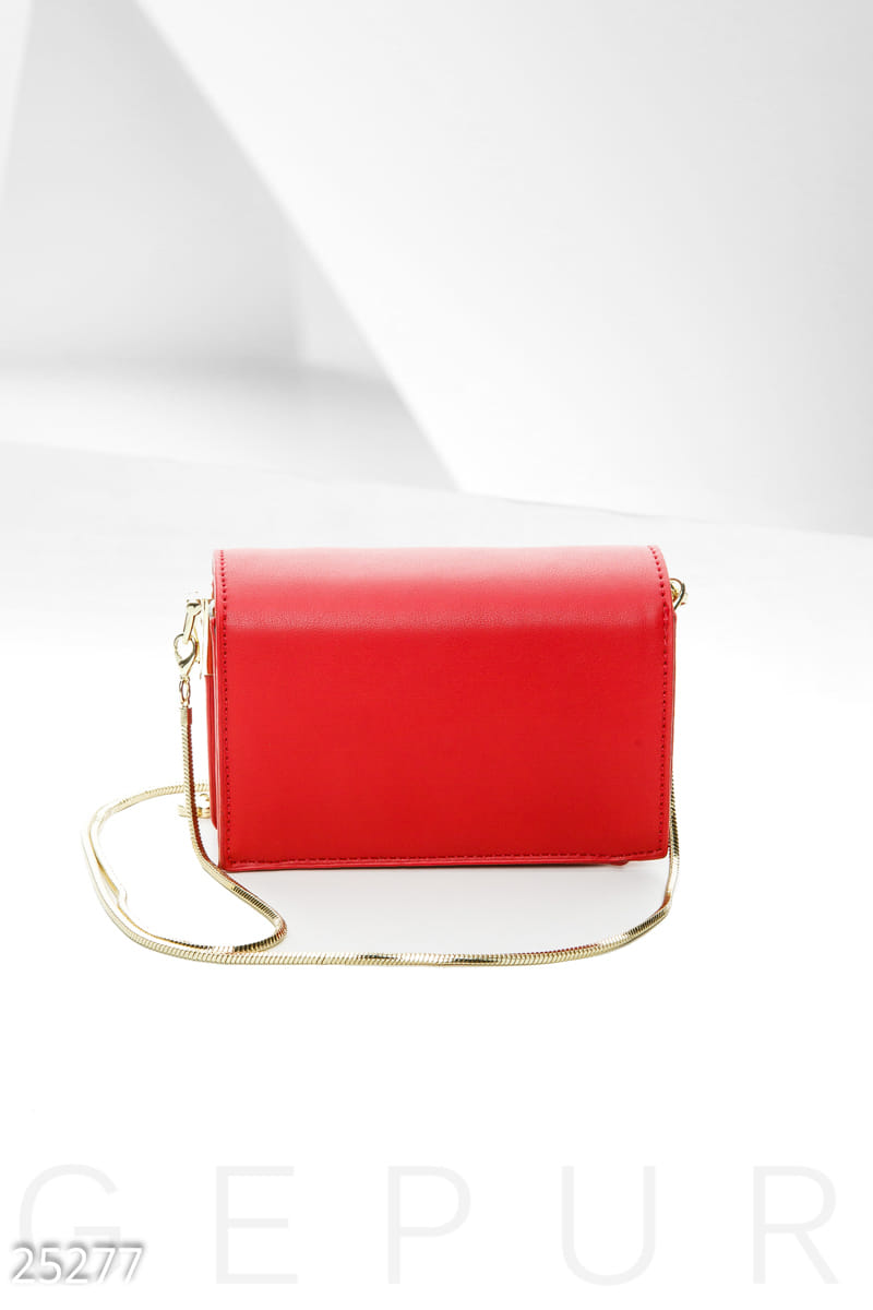 Вечерняя кожаная сумка Gepur couture