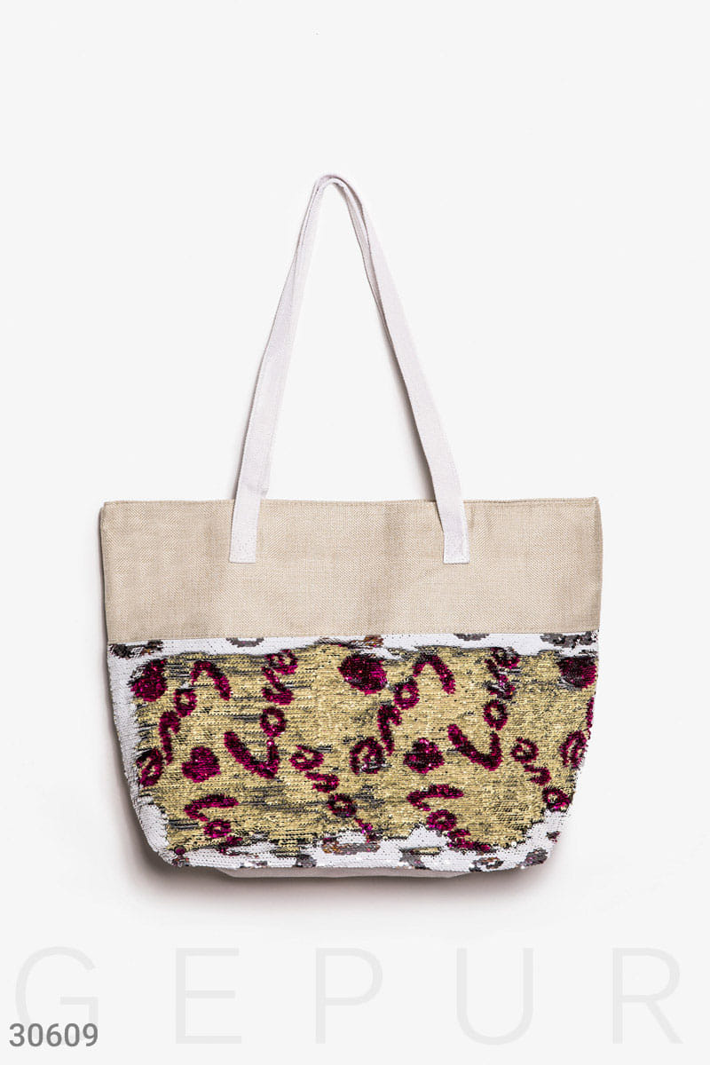 Сумка с двусторонней пайеткой Beach wear