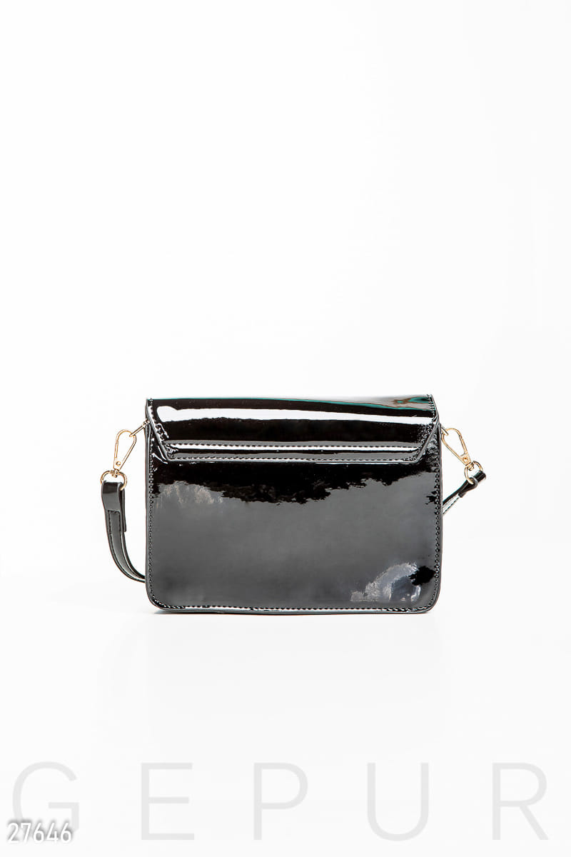 Лаковая сумка-messenger Dress time