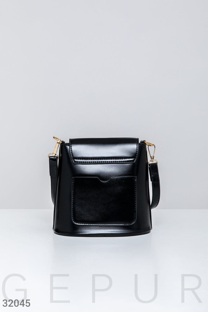 Вертикальная кожаная сумка Leather trend