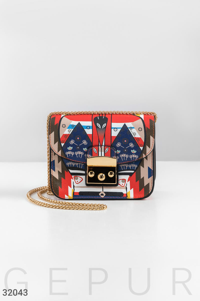 Сумка с красочным рисунком This is your time