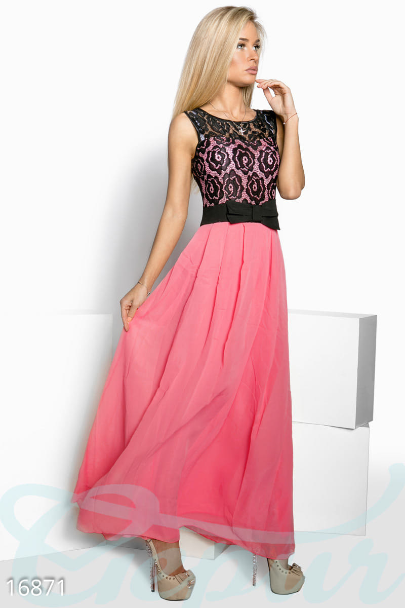 Роскошное шифоновое платье Mix