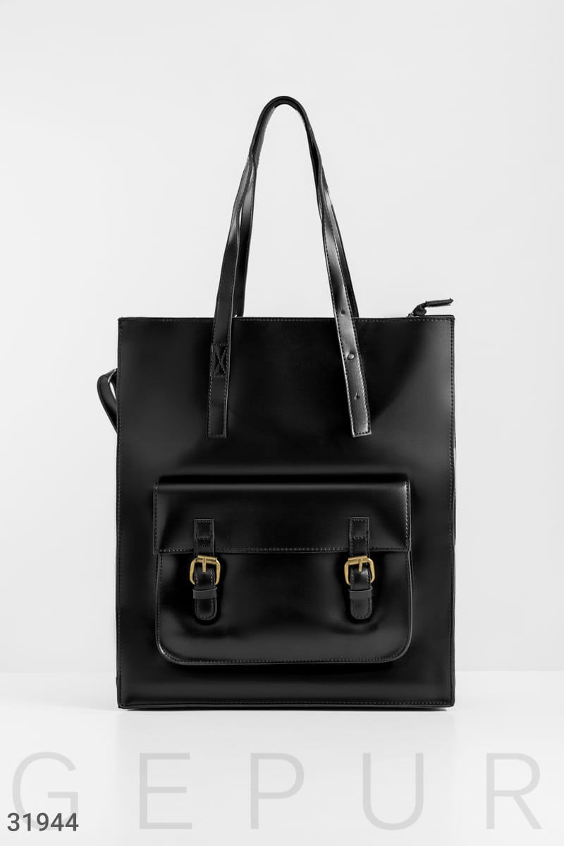 Черная сумка Gepur This is your time
