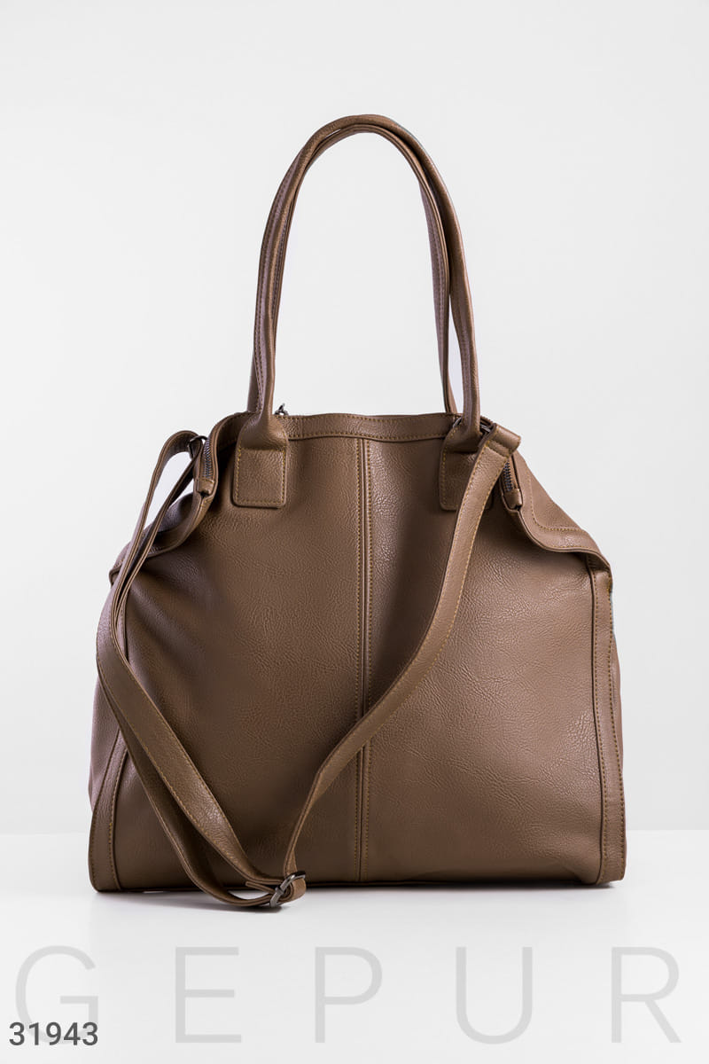 Сумка шоколадного цвета This is your time