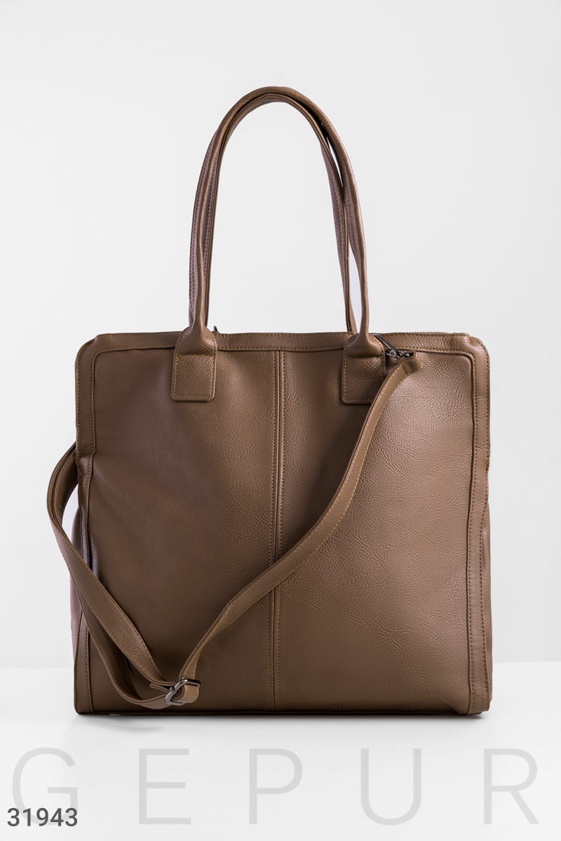 Сумка шоколадного цвета This is your time