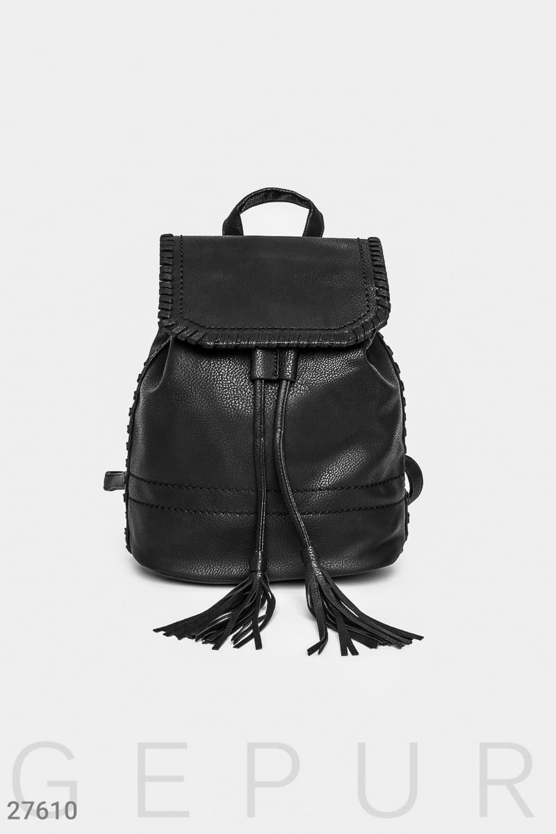 Кожаный рюкзак с декором Spring edition