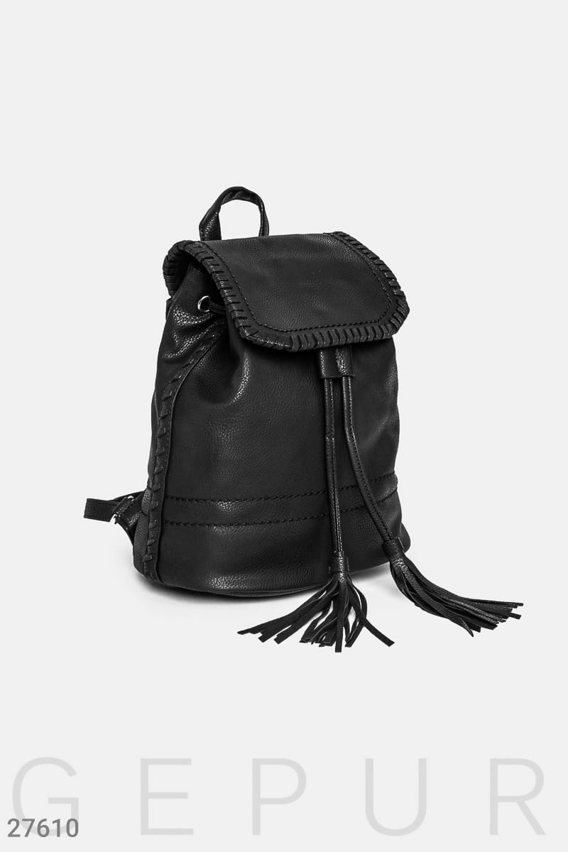 Кожаный рюкзак с декором Spring edition