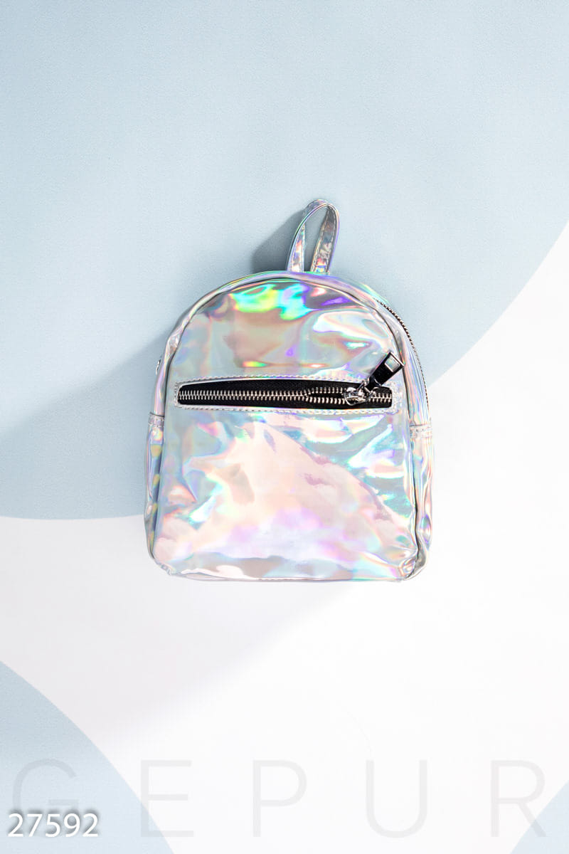 Стильный лаковый рюкзак Its raining