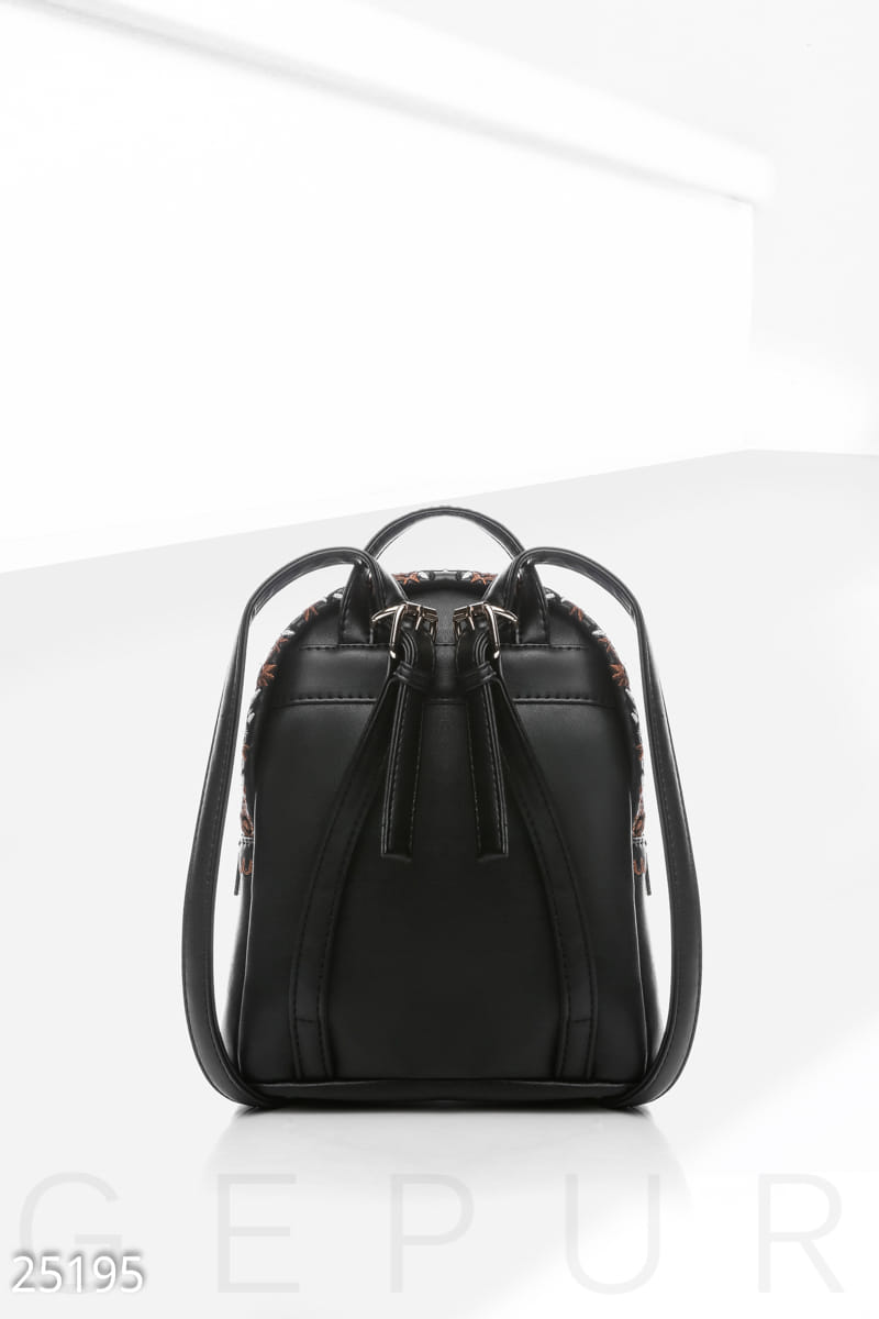 Рюкзак с вышивкой из эко-кожи Essential