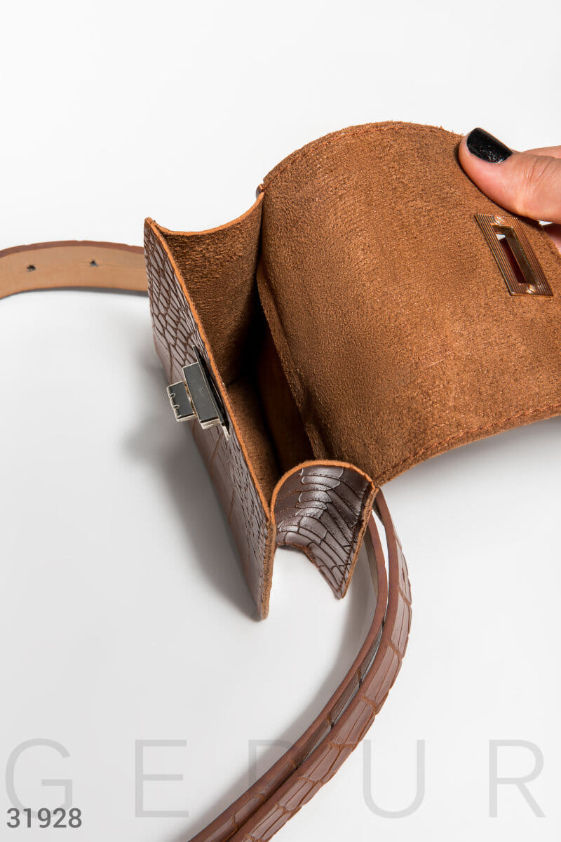 Компактная поясная сумка Leather trend