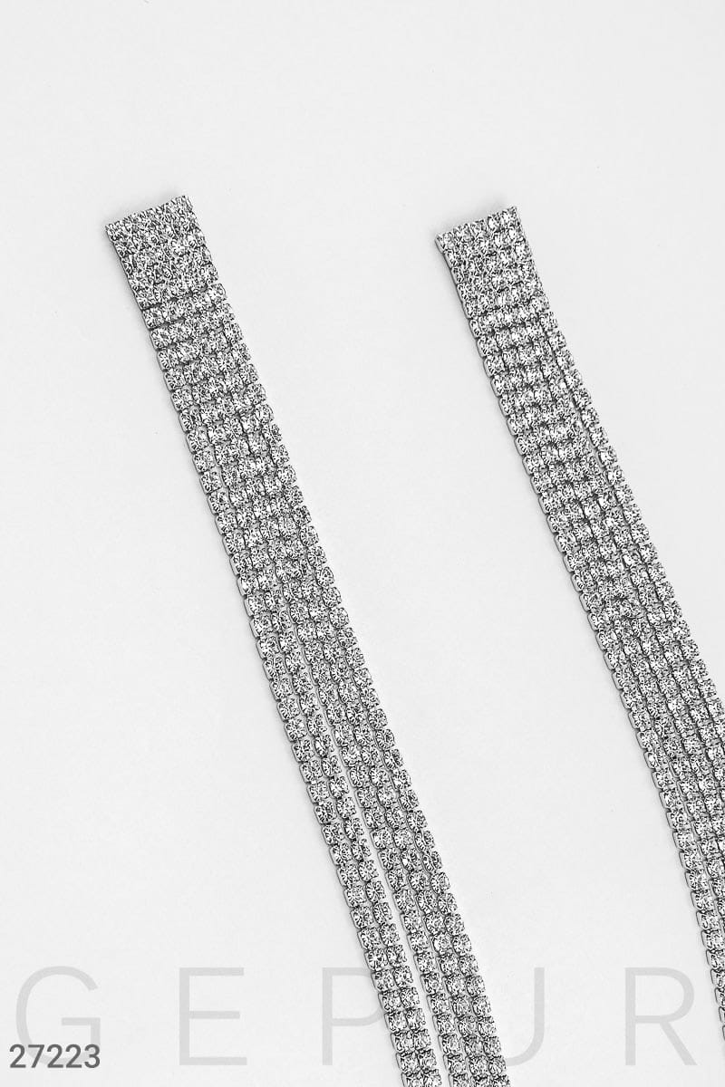 Квадратные серьги-подвески Dancing queen