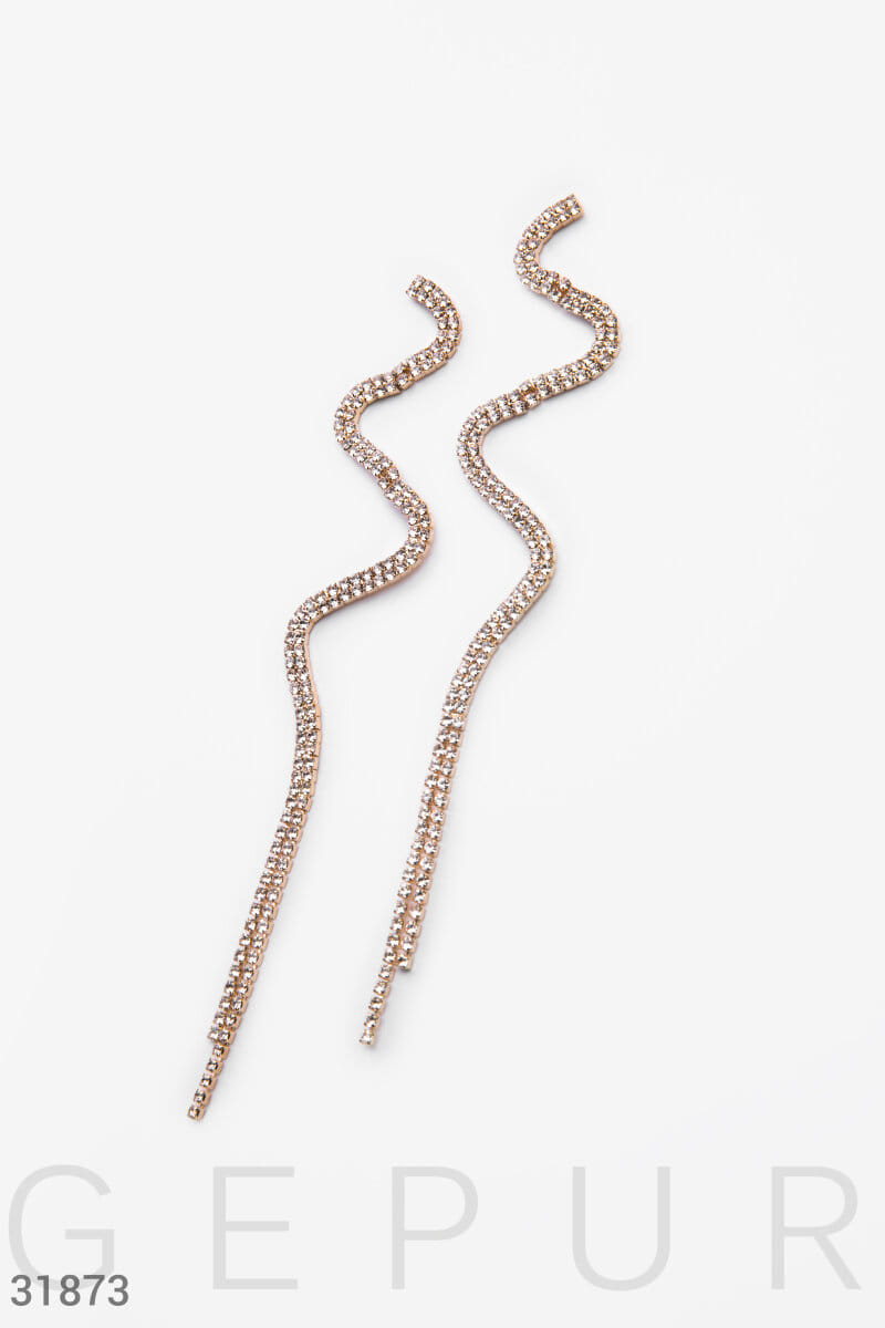 Вечерние серьги-подвески Anna sedokova x gepur