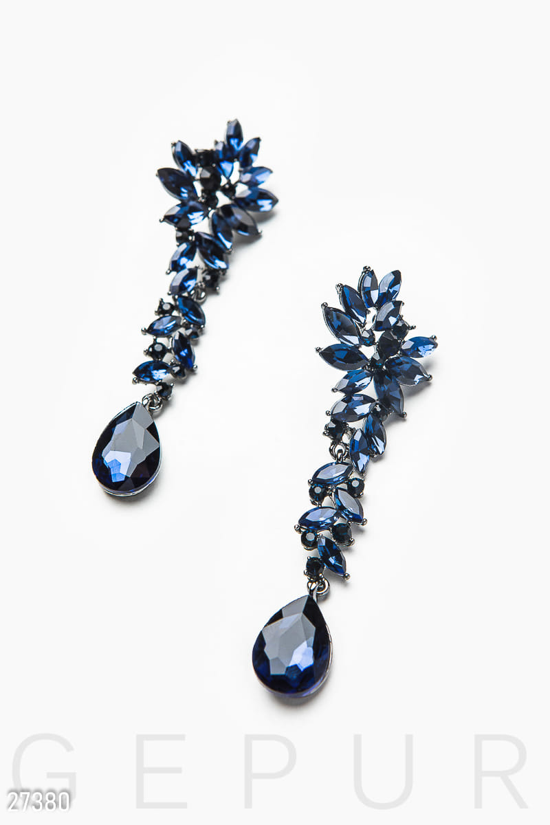 Серьги с камнями 90s rock