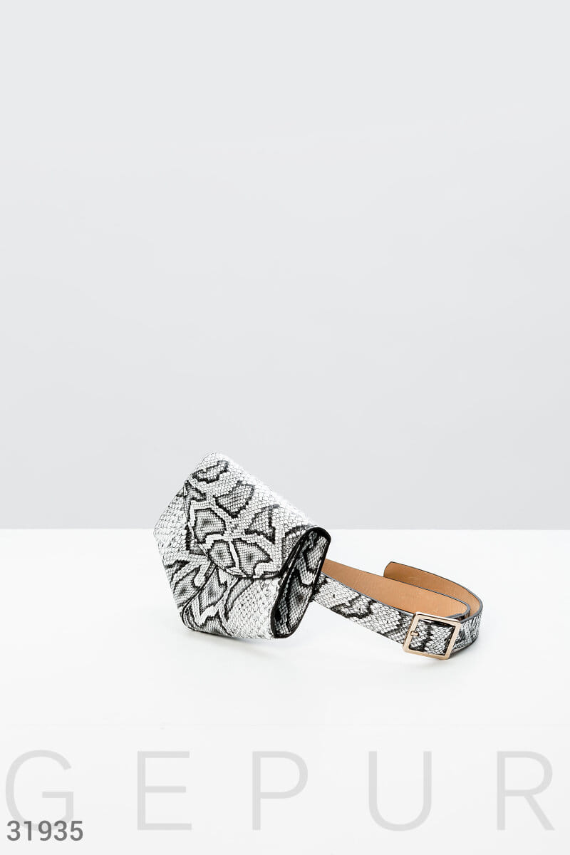 Ремень в анималистичный принт Warm favourites