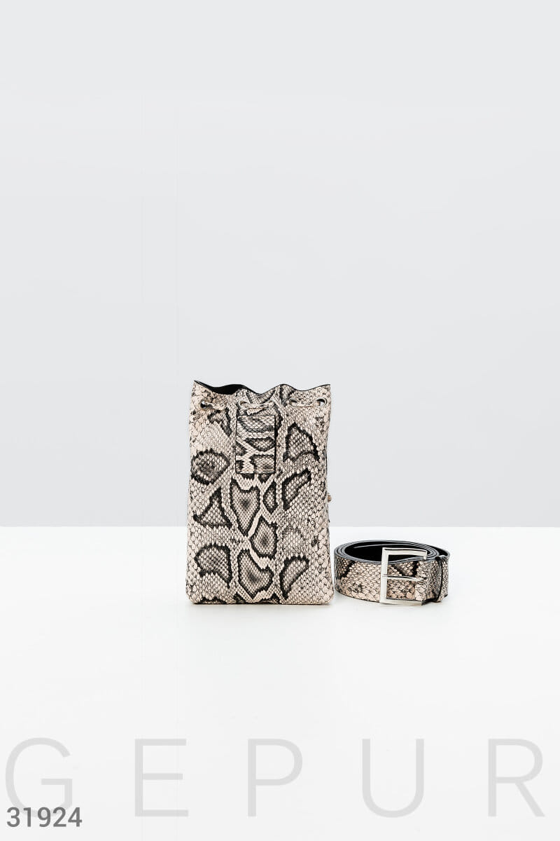 Ремень в змеиный принт Warm favourites