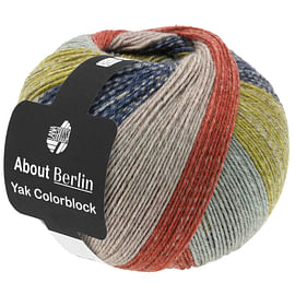 Носочная пряжа About Berlin Yak Colorblock (634) Lana Grossa