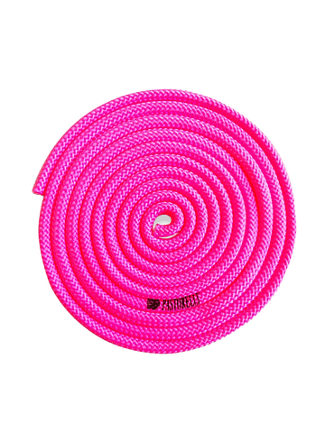 Скакалка New Orleans одноцветная 3м PASTORELLI (Розовый флуо)
