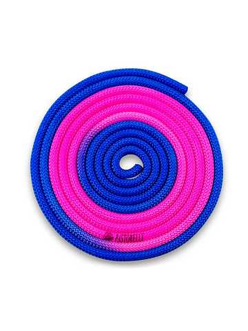 Скакалка New Orleans Multicolour 3м PASTORELLI (Розовый флуо/синий)