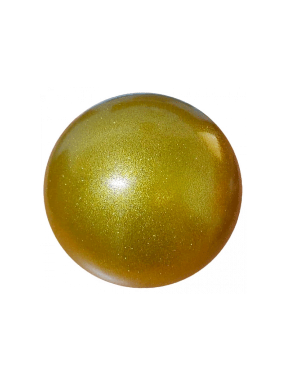 Мяч для художественной гимнастики 17см с блёстками (золотой)