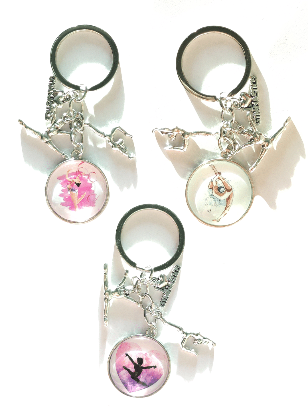 Брелок круглый "гимнастка"